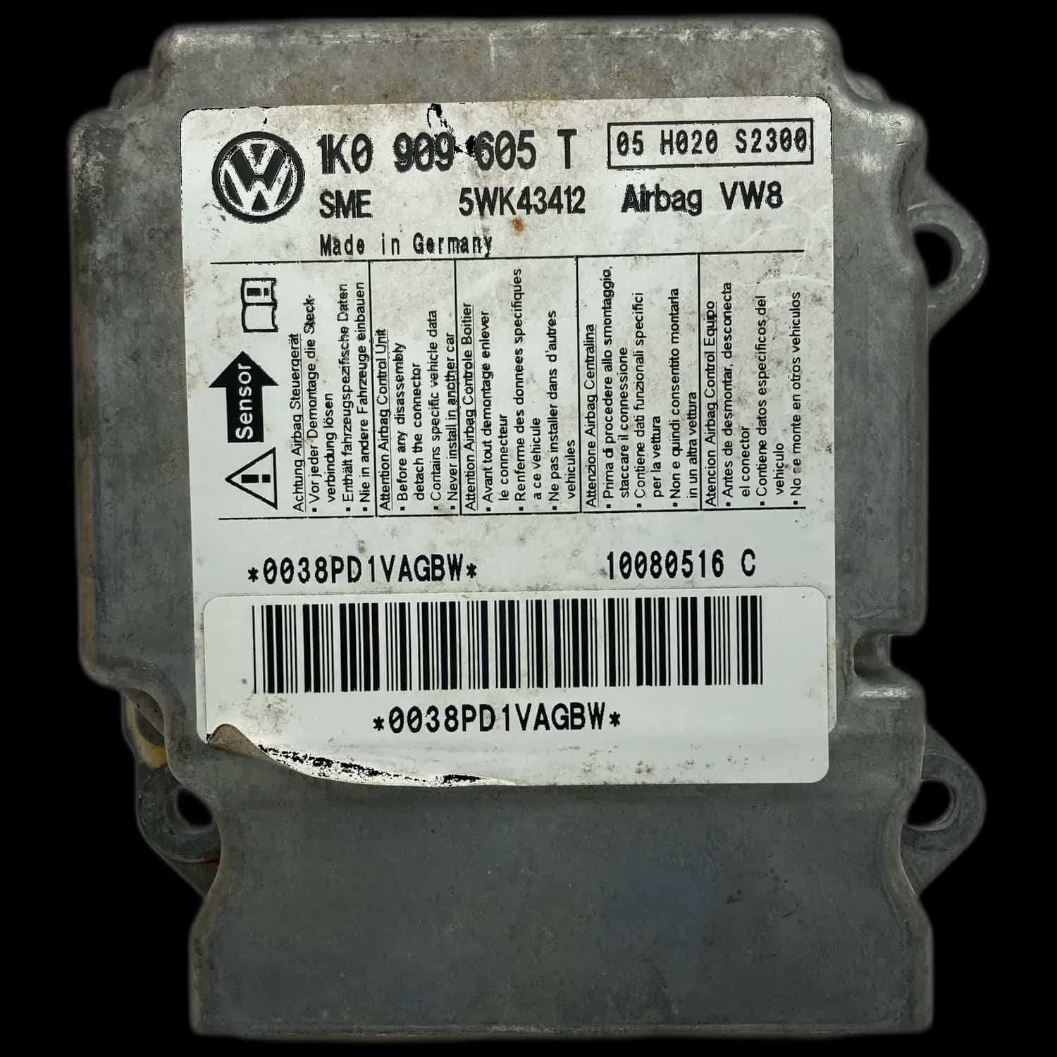 Volkswagen Golf 5 (1K) Airbag-Steuergerät Reparatur