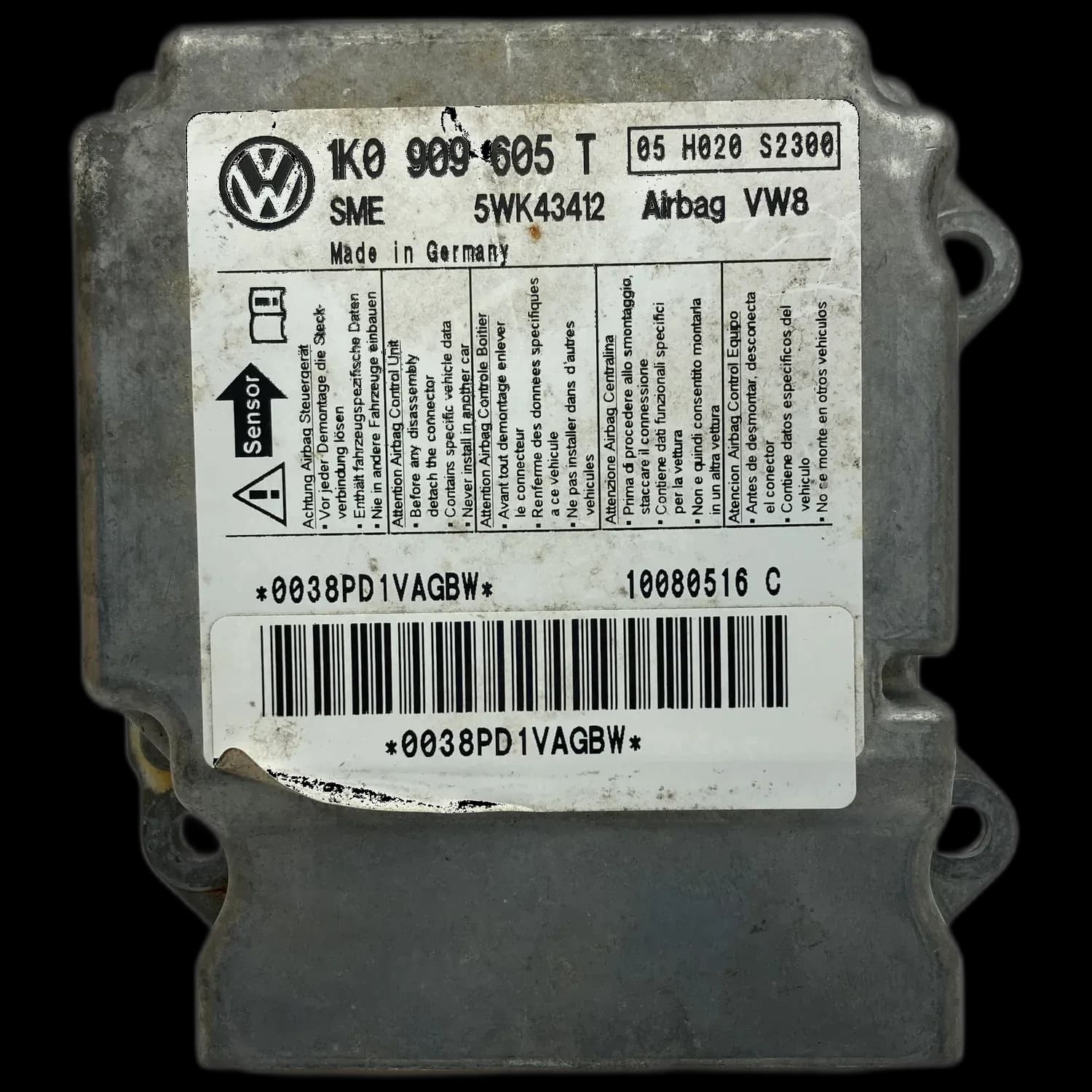 Volkswagen Golf 5 (1K) Airbag-Steuergerät Reparatur