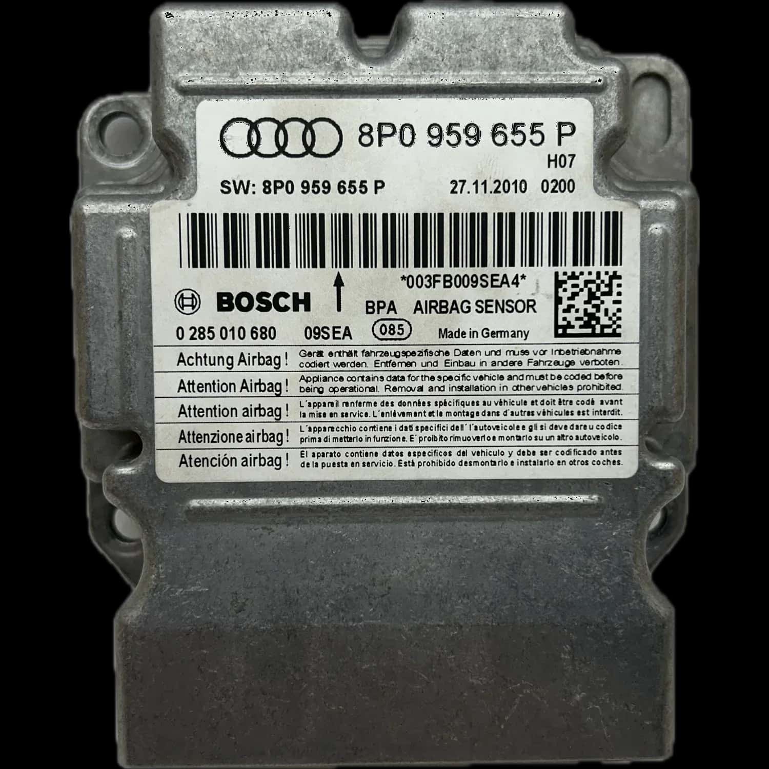 Audi RS3 8P Airbag-Steuergerät Reparatur