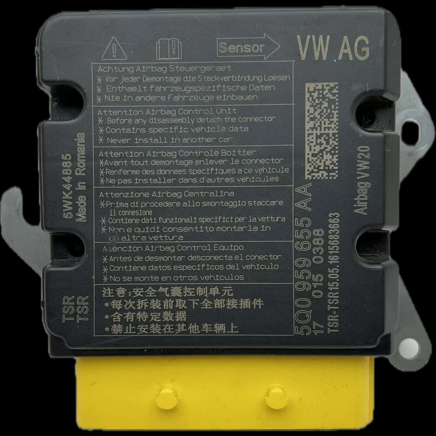 Volkswagen e-Golf BE1 Airbag-Steuergerät Reparatur