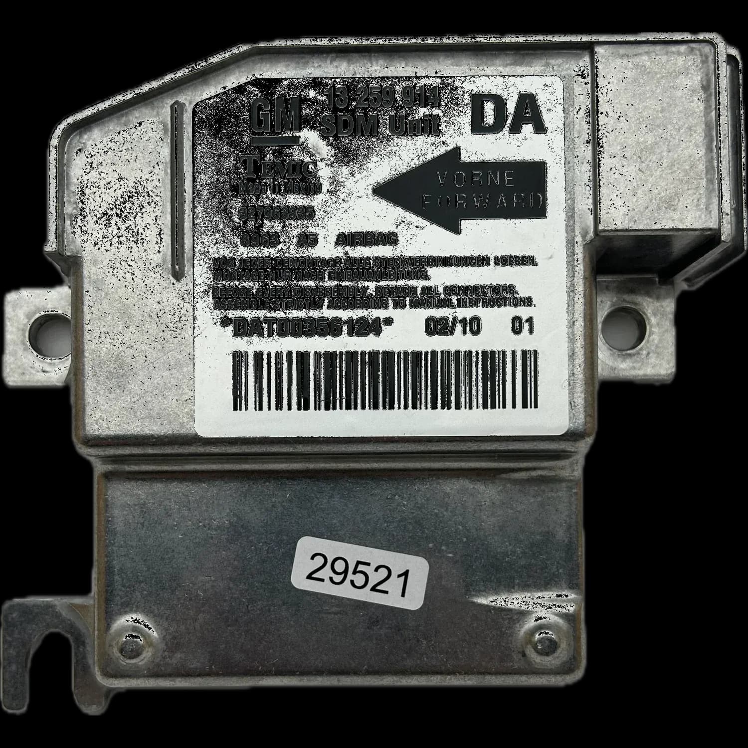 Opel Combo C Airbag-Steuergerät Reparatur