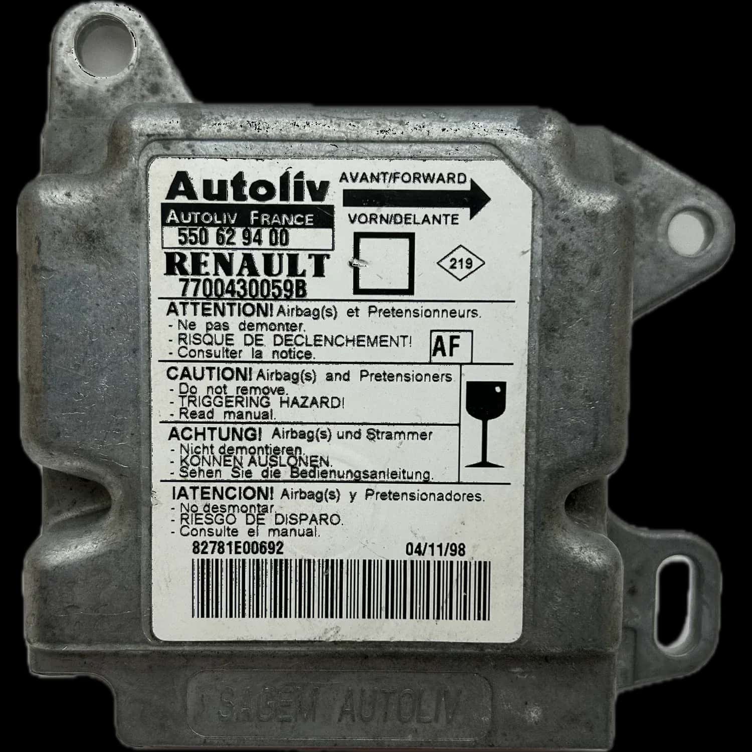Renault Twingo I Airbag-Steuergerät Reparatur