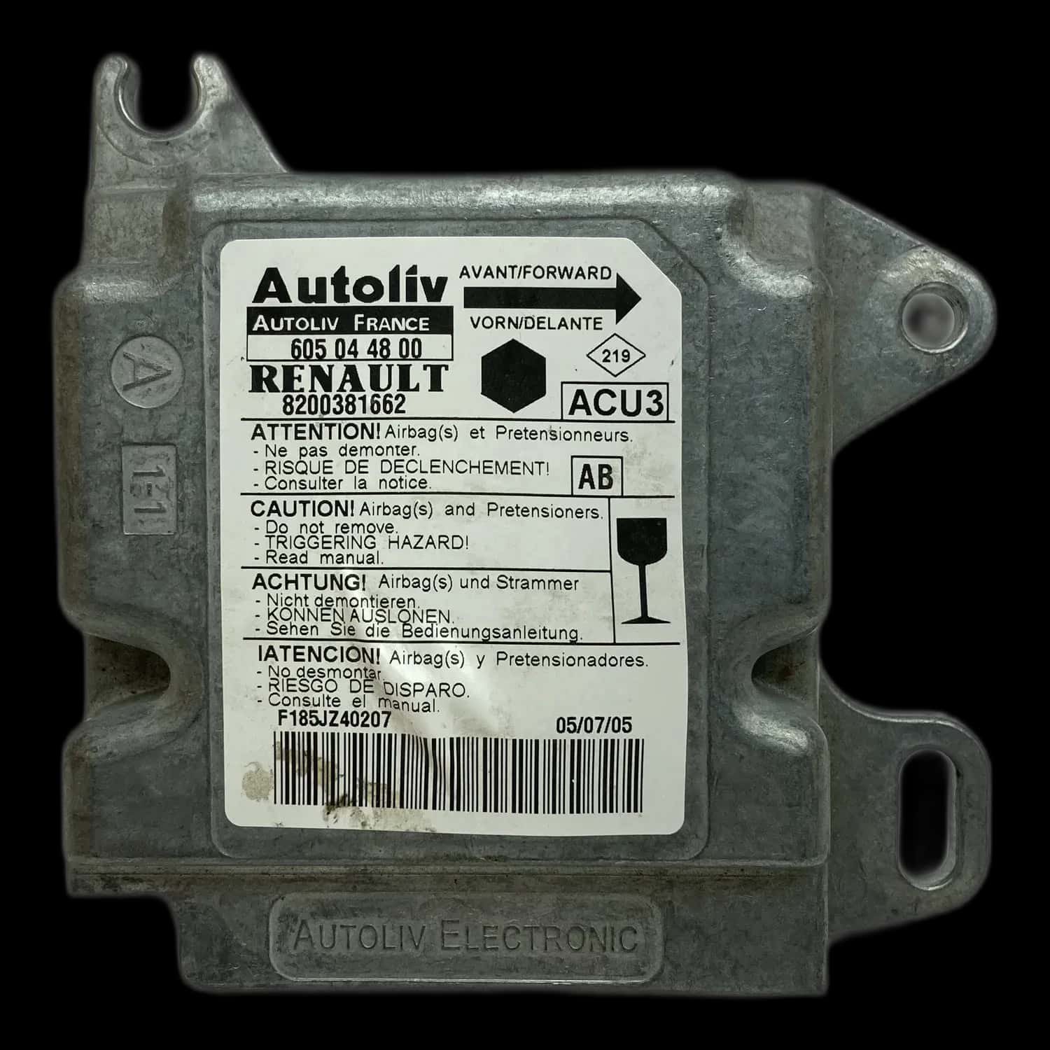 Renault Kangoo I Airbag-Steuergerät Reparatur