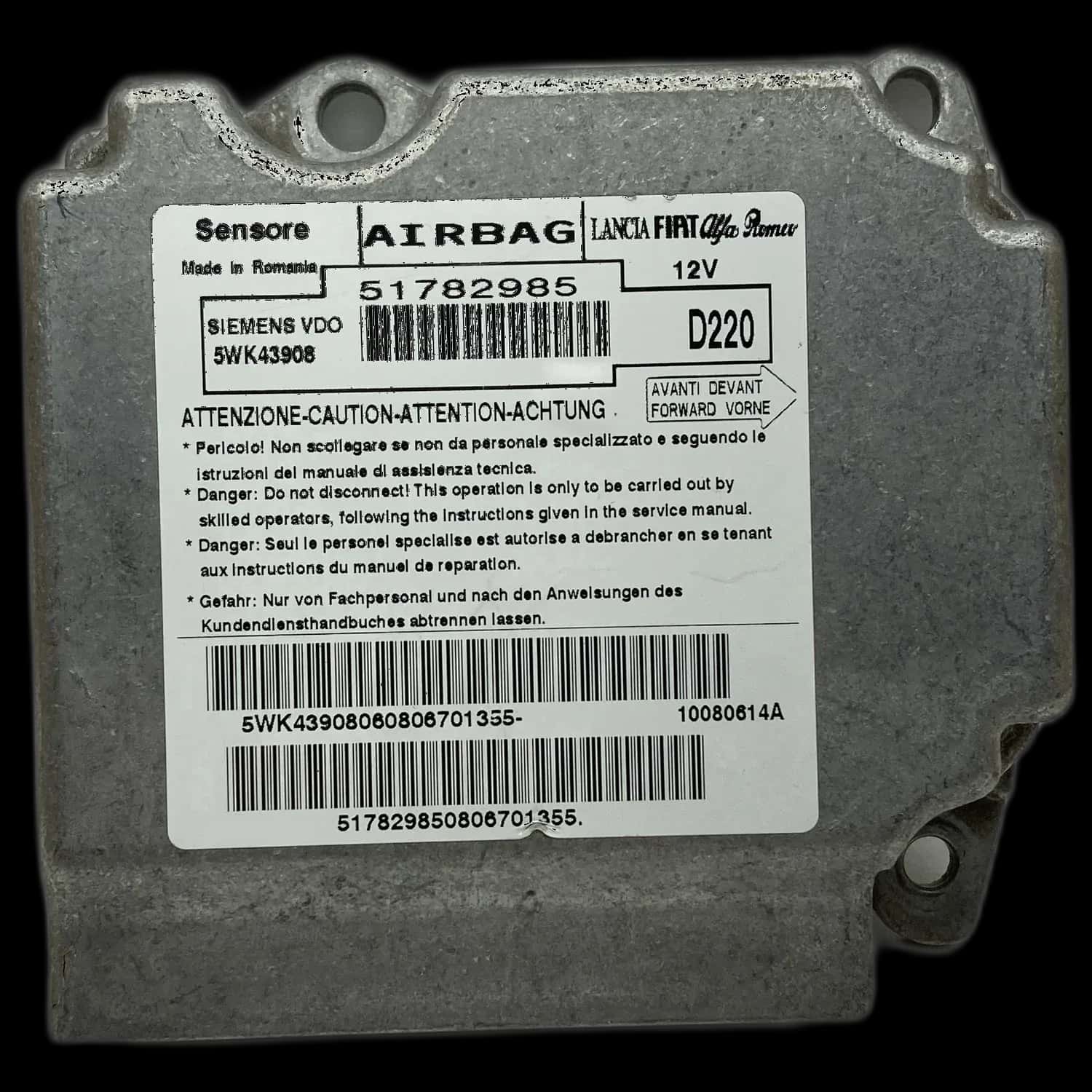 Fiat Doblo 263 Airbag-Steuergerät Reparatur