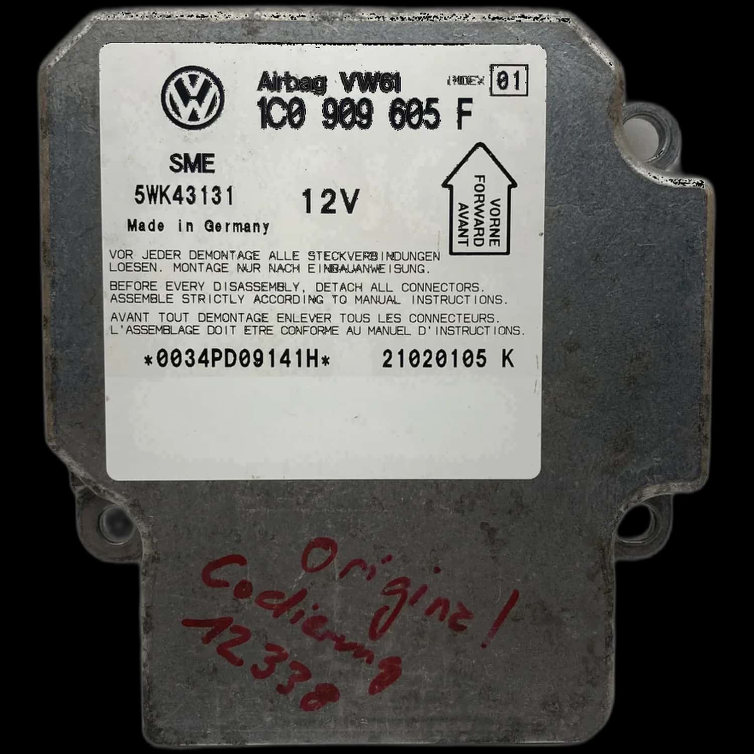 Seat Alhambra Mk1 Airbag-Steuergerät Reparatur