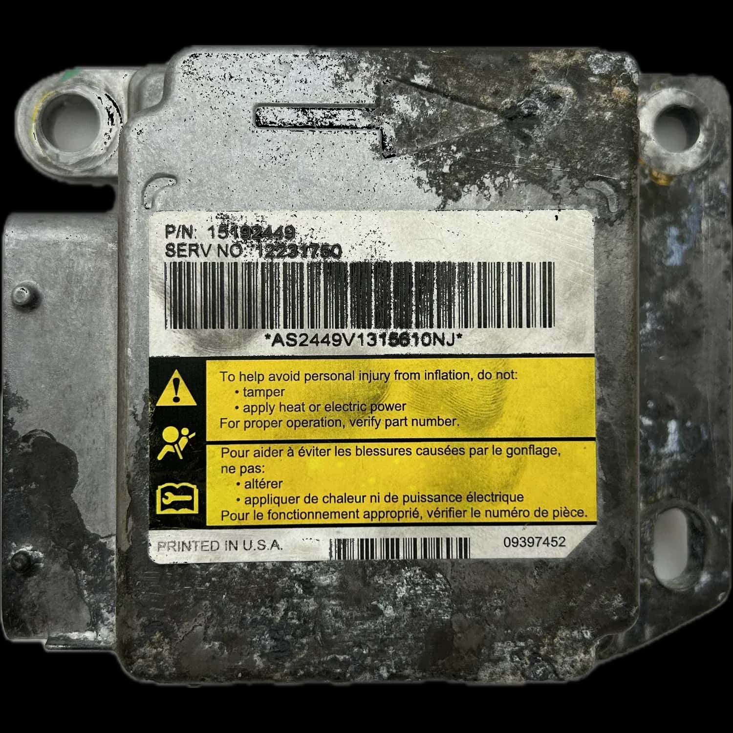 Hummer H2 SUV Airbag-Steuergerät Reparatur