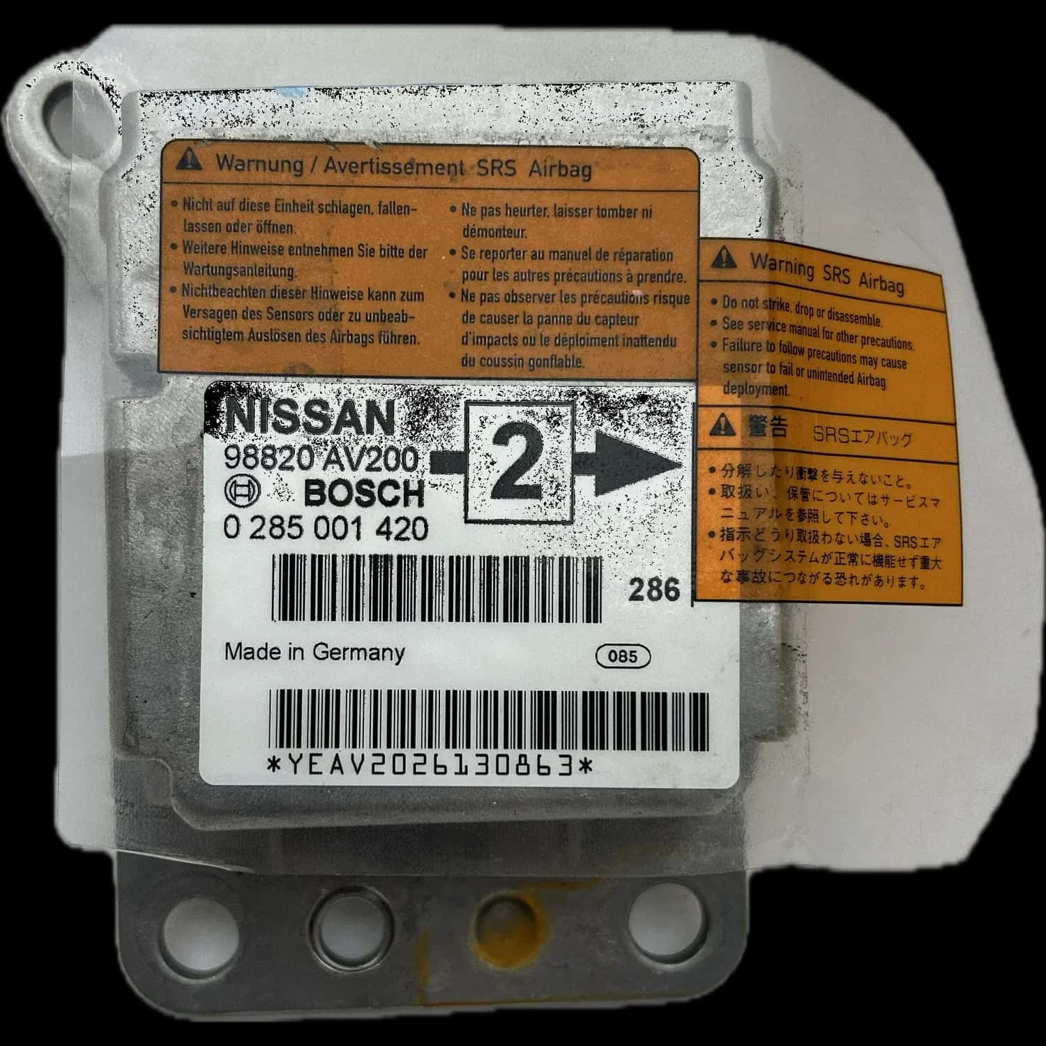 Nissan Serena C26 Airbag-Steuergerät Reparatur
