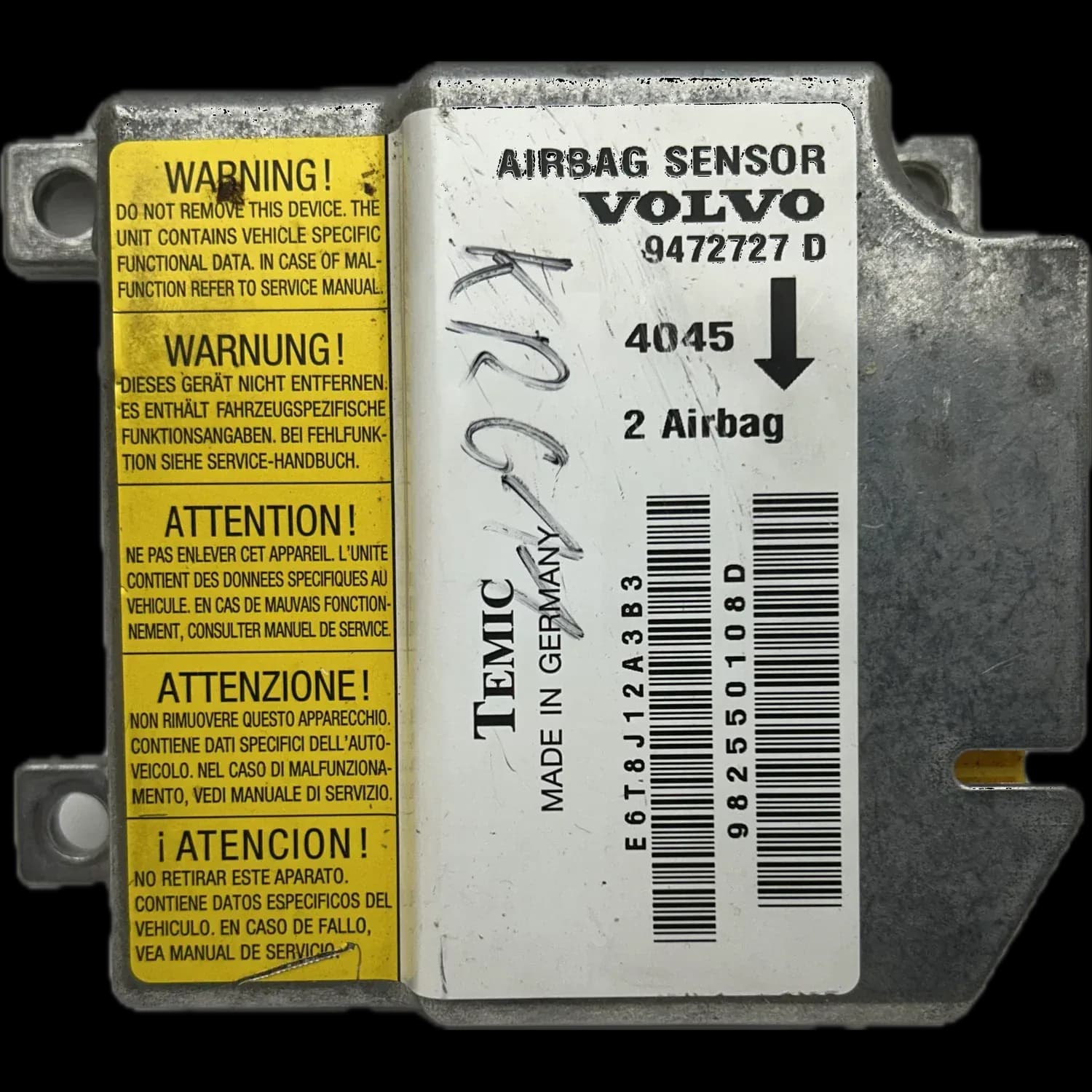 Volvo V70 Serie 1 Airbag-Steuergerät Reparatur