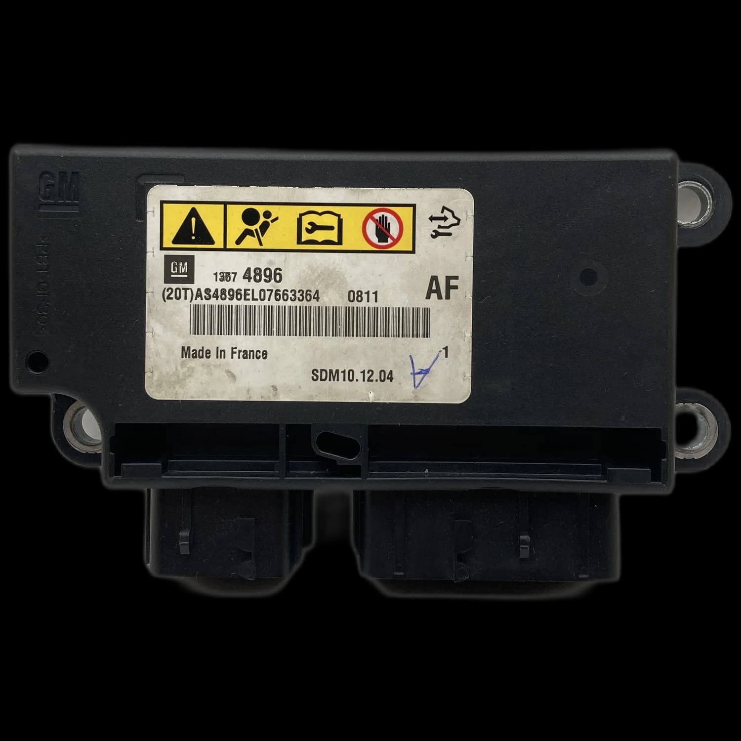 Airbag-Steuergerät 13574896, Etikett