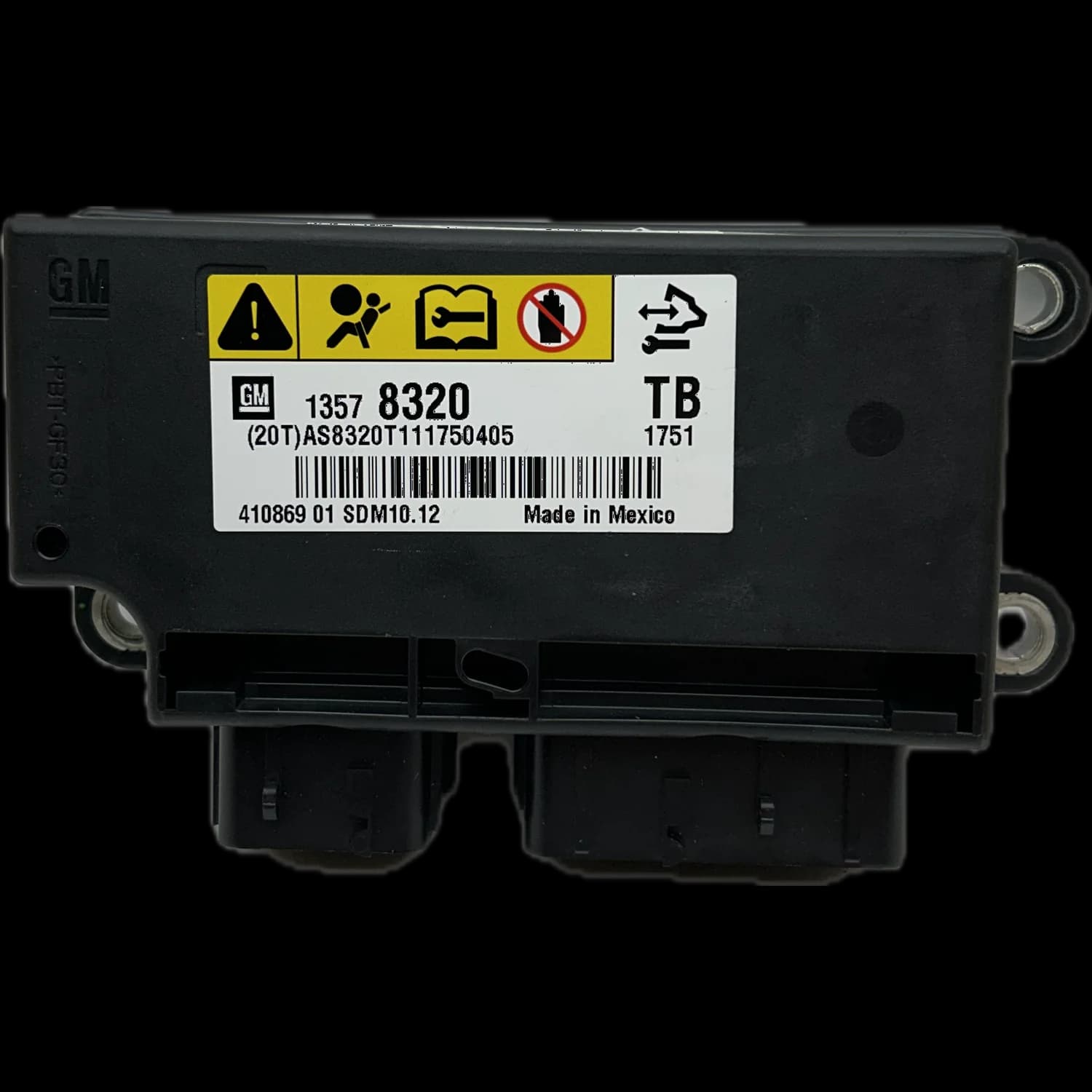 Airbag-Steuergerät 13578320, Etikett