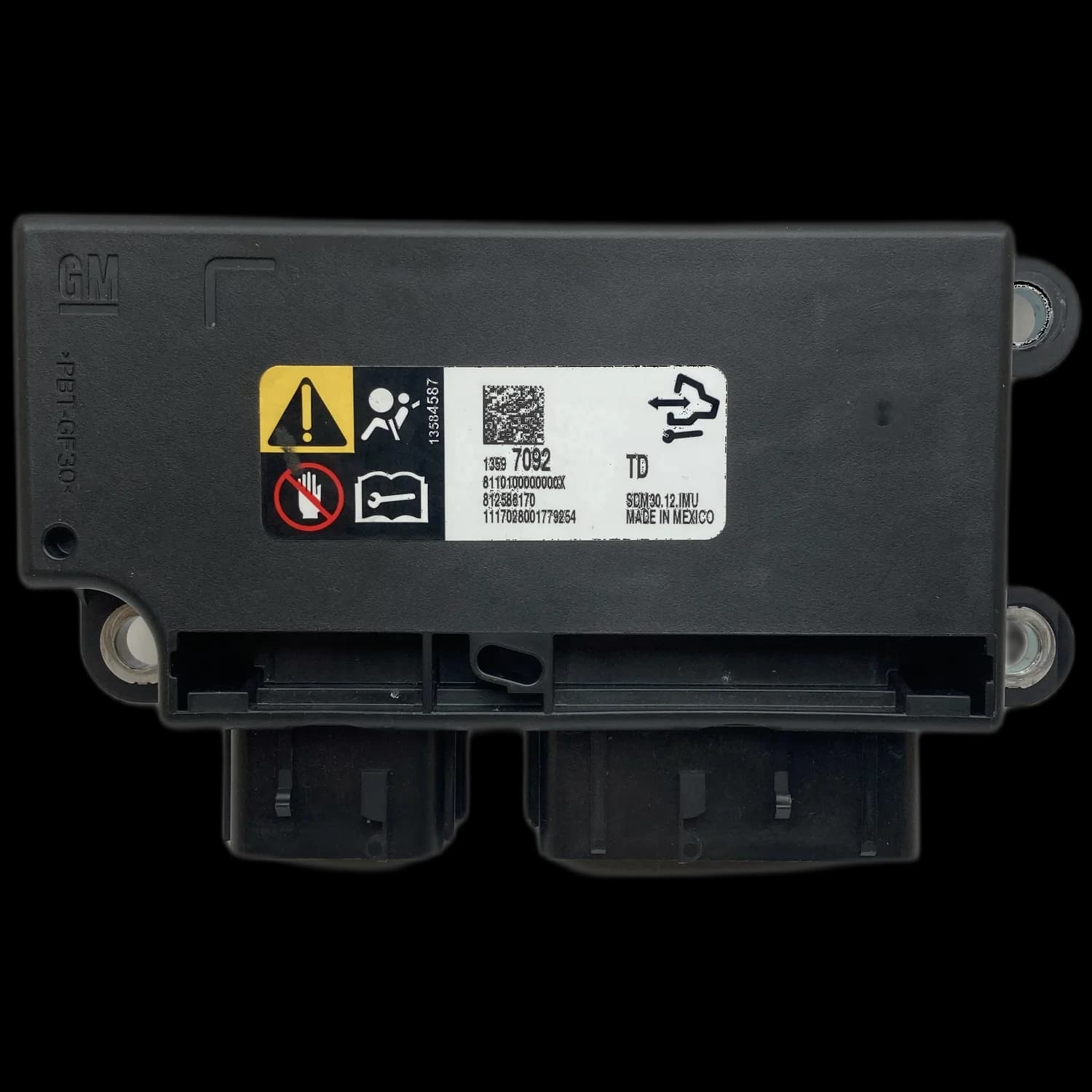 Airbag-Steuergerät 13597092, Etikett