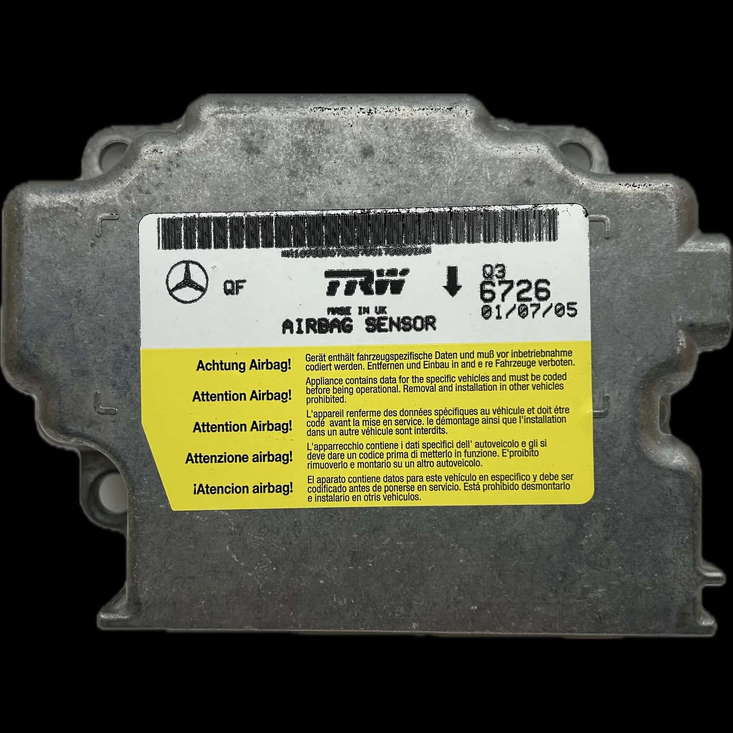 Mercedes-Benz B-Klasse W245 Airbag-Steuergerät Reparatur