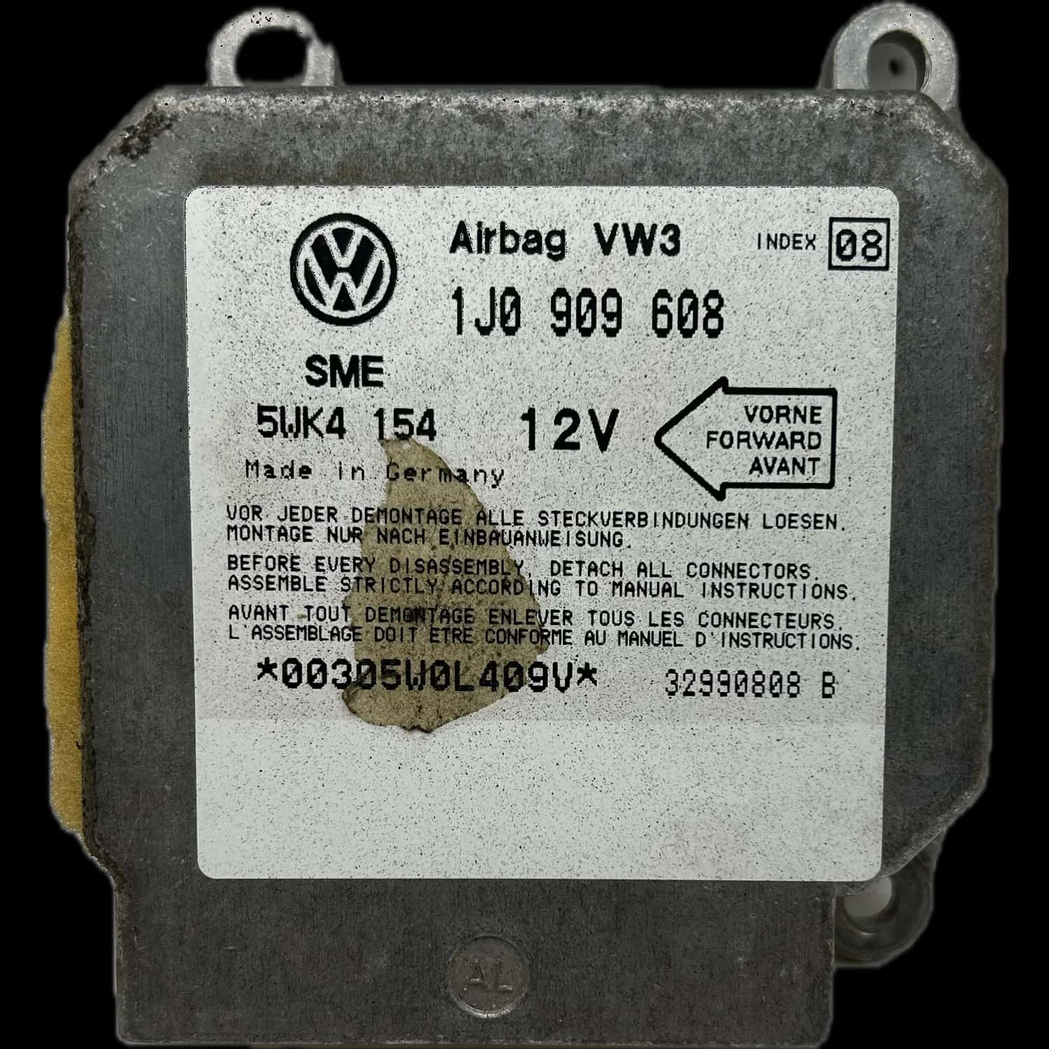 Volkswagen Golf Cabrio 1E Airbag-Steuergerät Reparatur