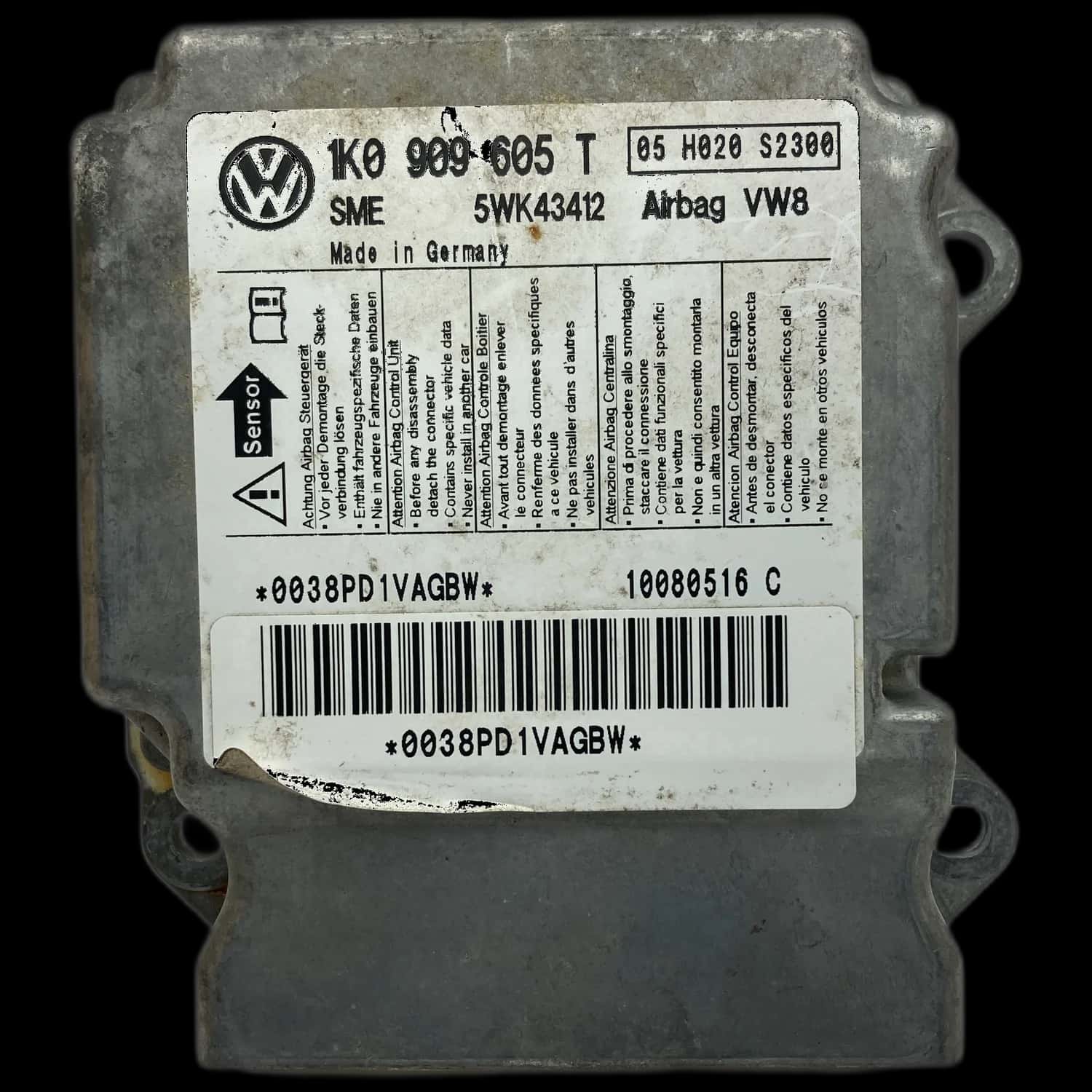 Volkswagen Golf Plus 5 Airbag-Steuergerät Reparatur