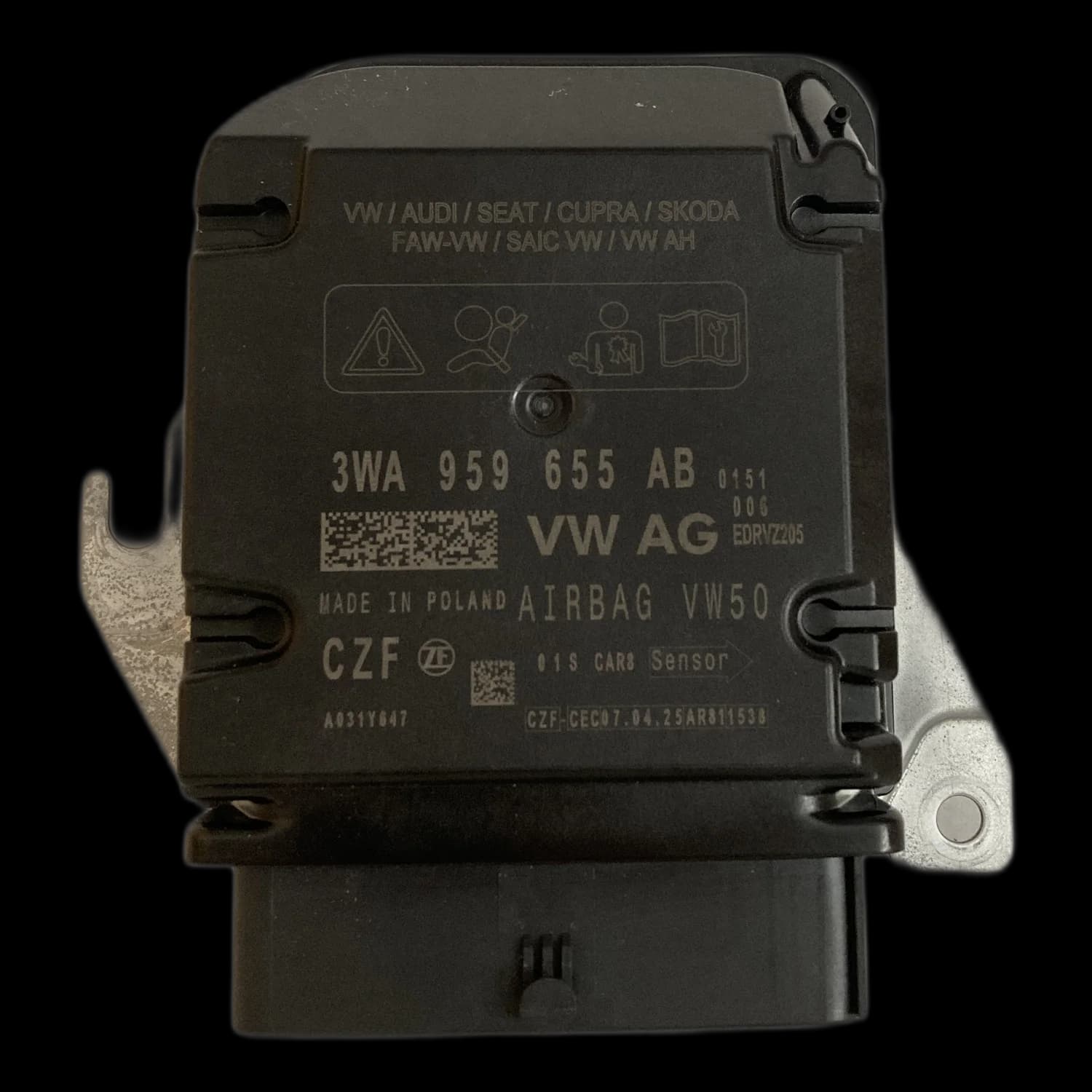 Airbag-Steuergerät 3WA 959 655 AB, Etikett