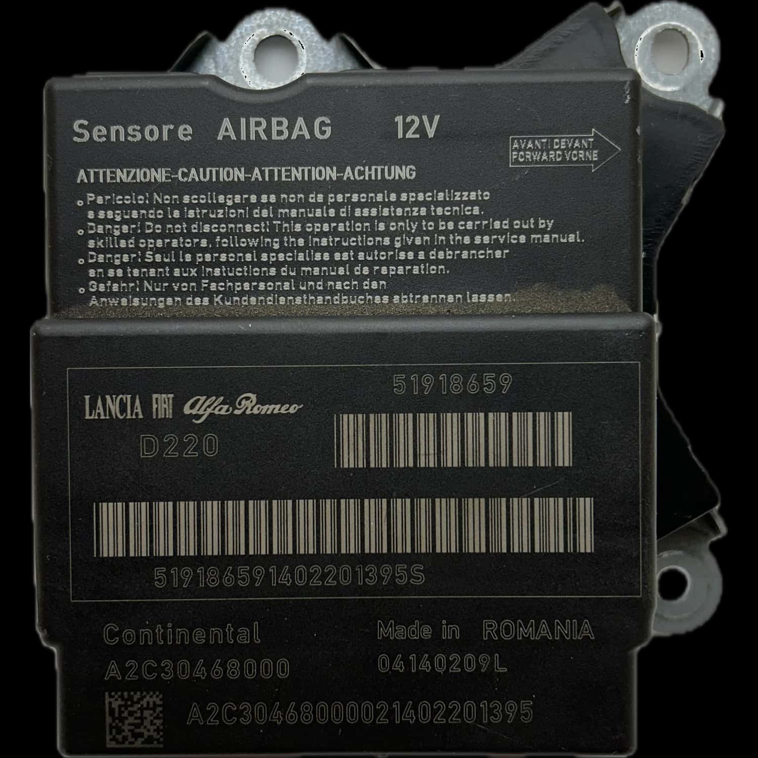 Fiat 500 312 Airbag-Steuergerät Reparatur