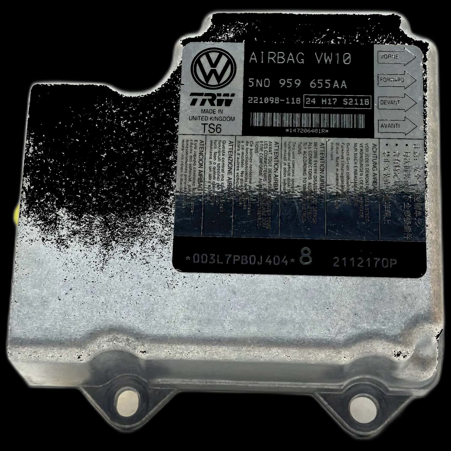 Volkswagen Passat B7 3C Airbag-Steuergerät Reparatur