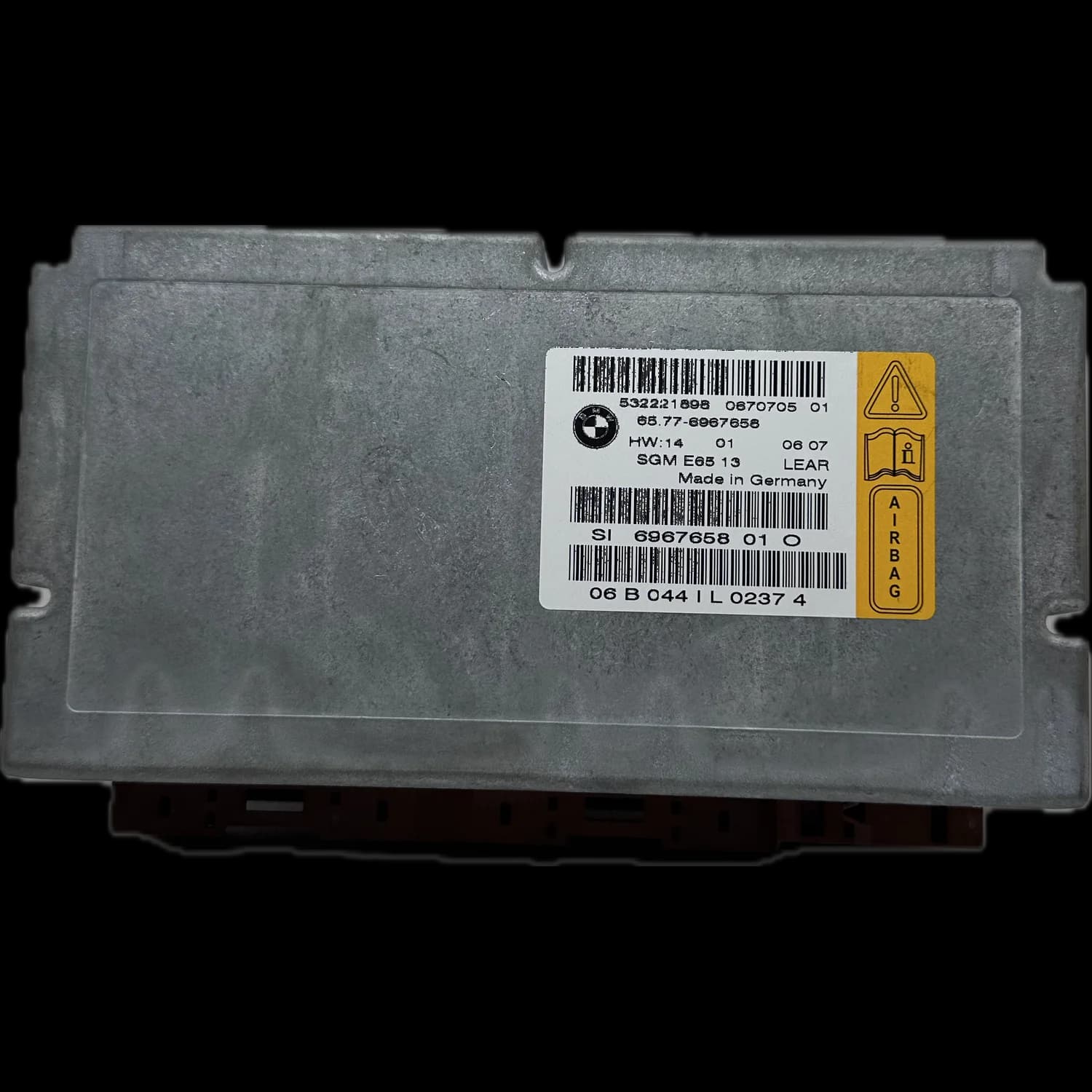 Airbag-Steuergerät 65776967658, Etikett