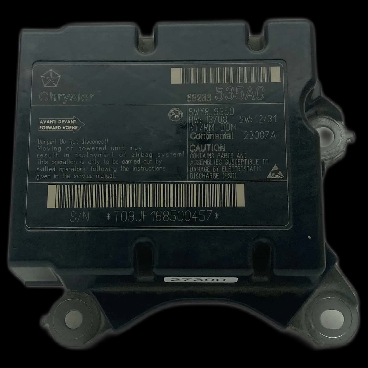 Dodge Grand Caravan 5. Generation Airbag-Steuergerät Reparatur