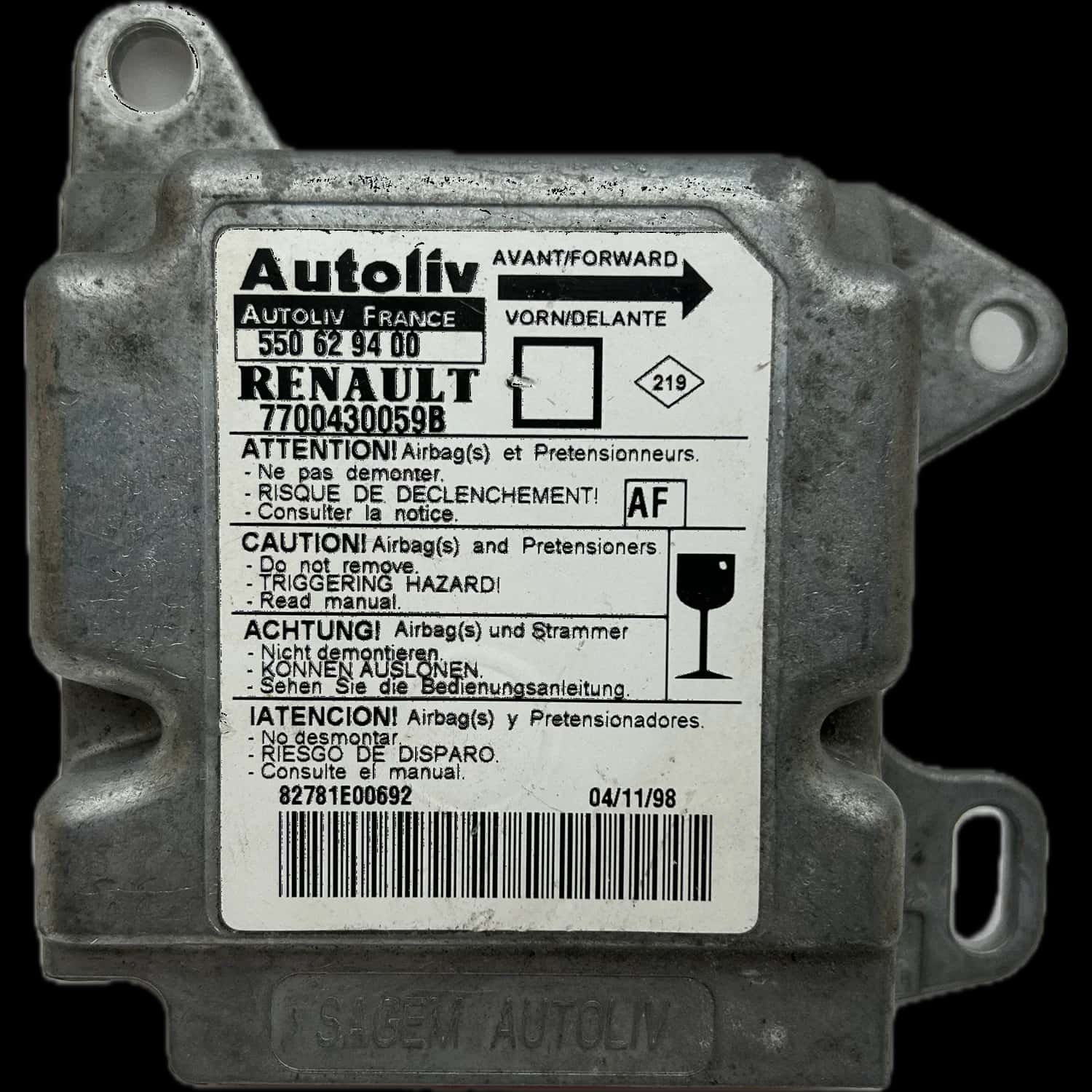 Renault Twingo I Airbag-Steuergerät Reparatur