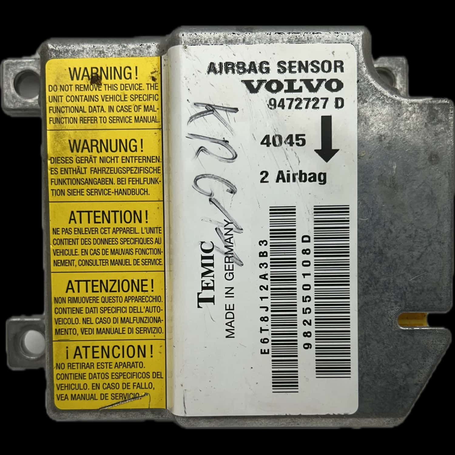 Volvo V70 L P80 Airbag-Steuergerät Reparatur
