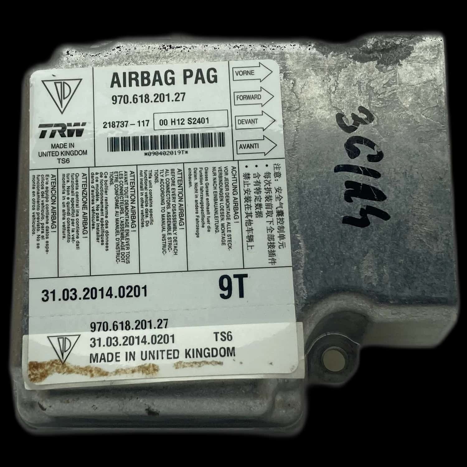 Porsche Panamera 970 Airbag-Steuergerät Reparatur