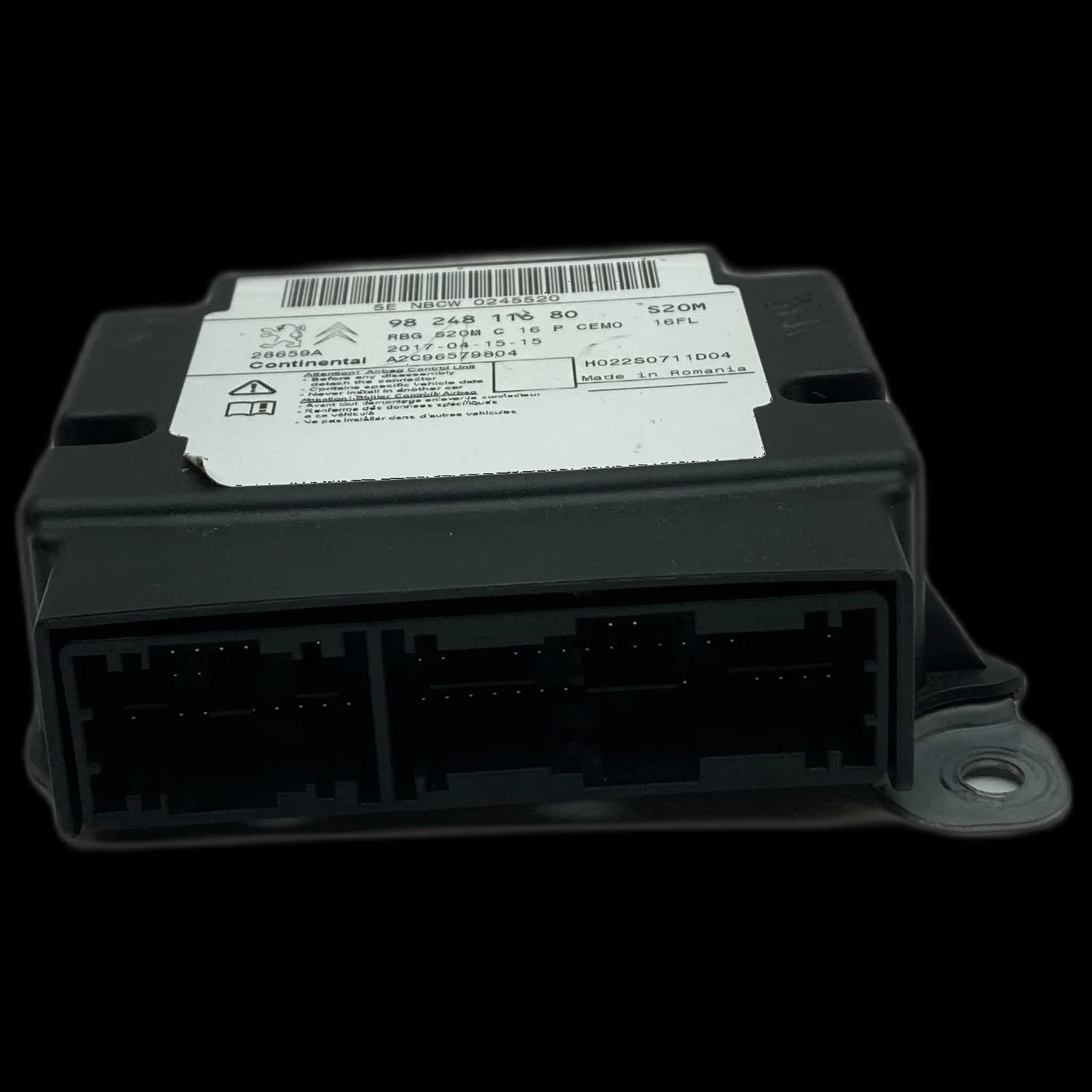 Airbag-Steuergerät 9824811680, Stecker