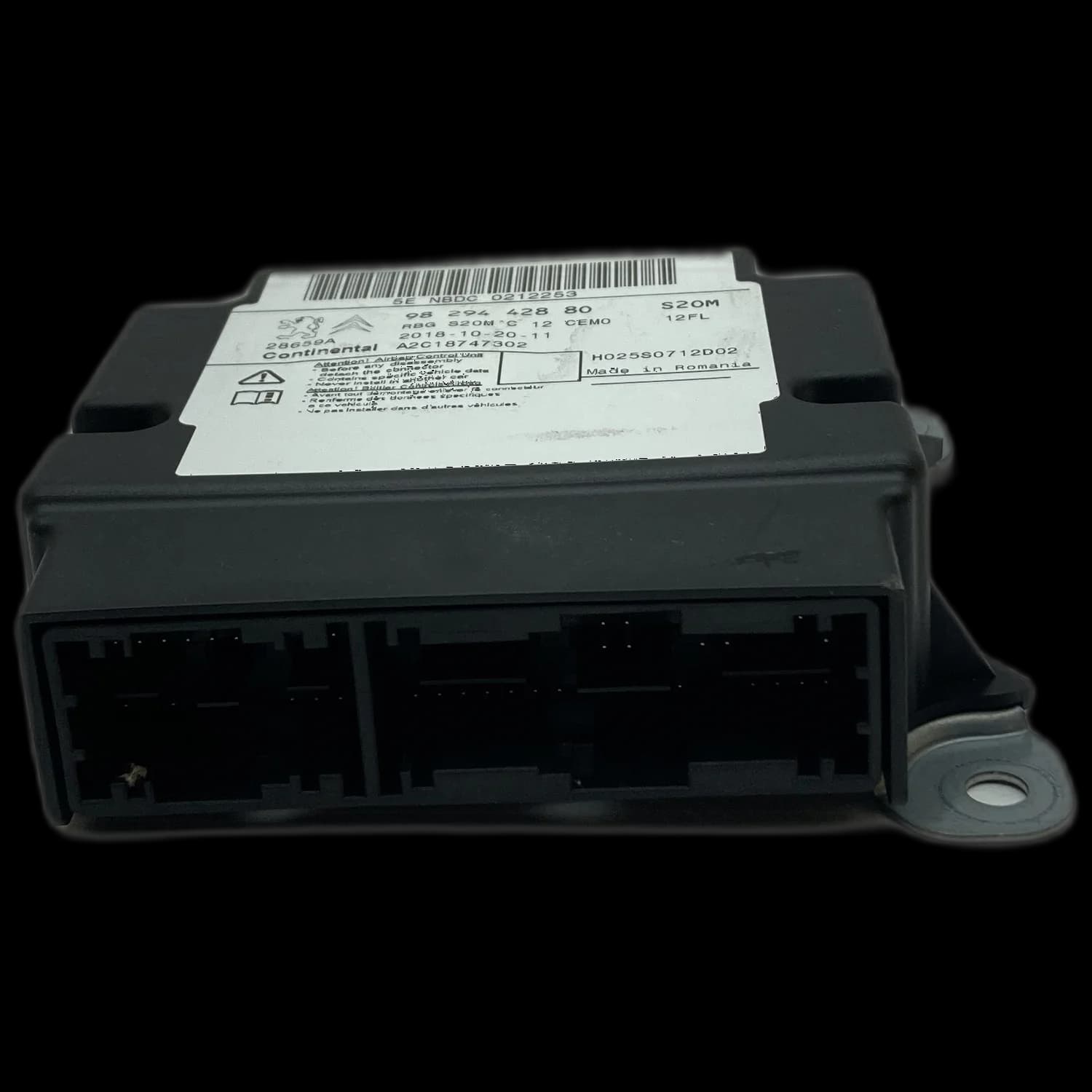 Airbag-Steuergerät 9829442880, Stecker