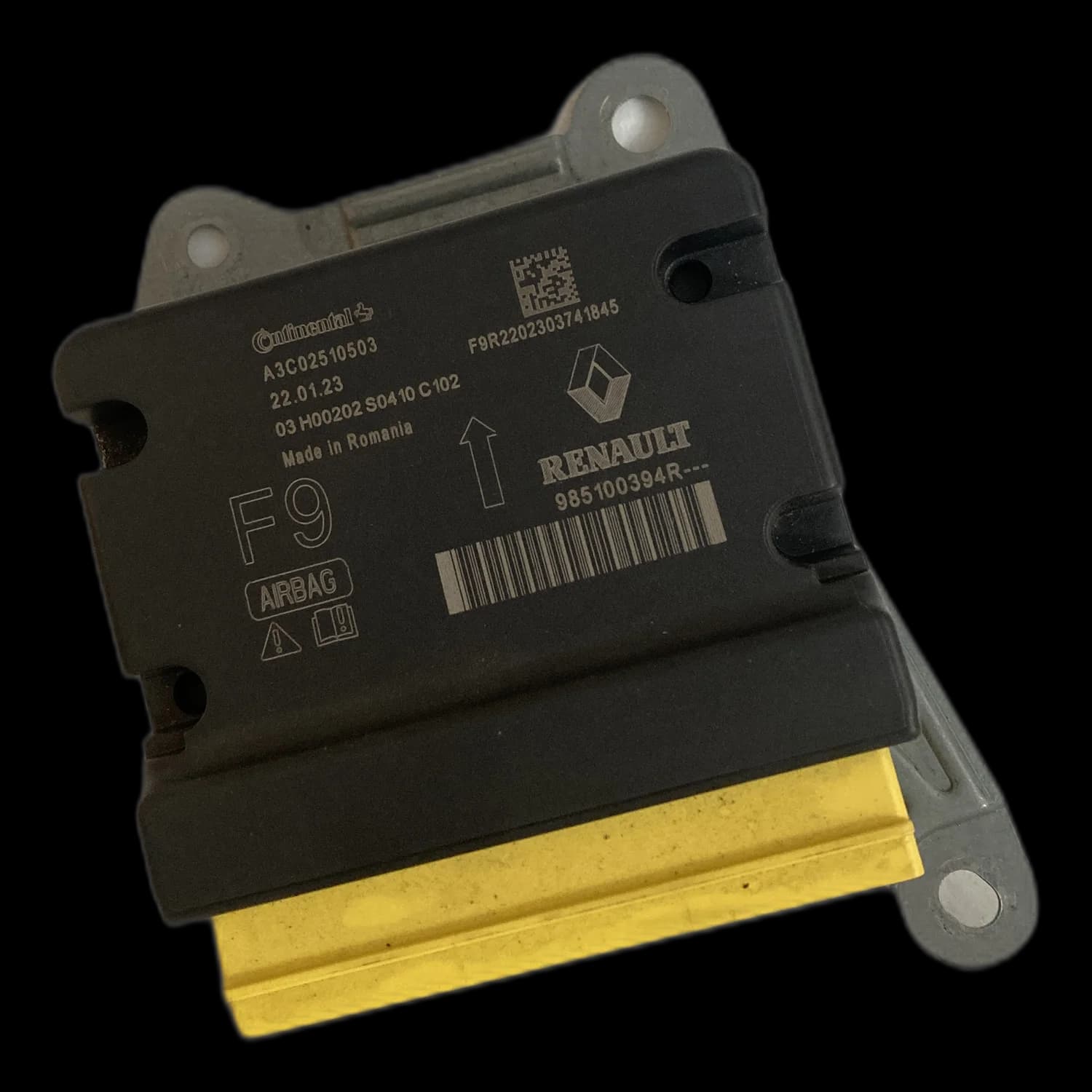 Airbag-Steuergerät 985100394R, Etikett