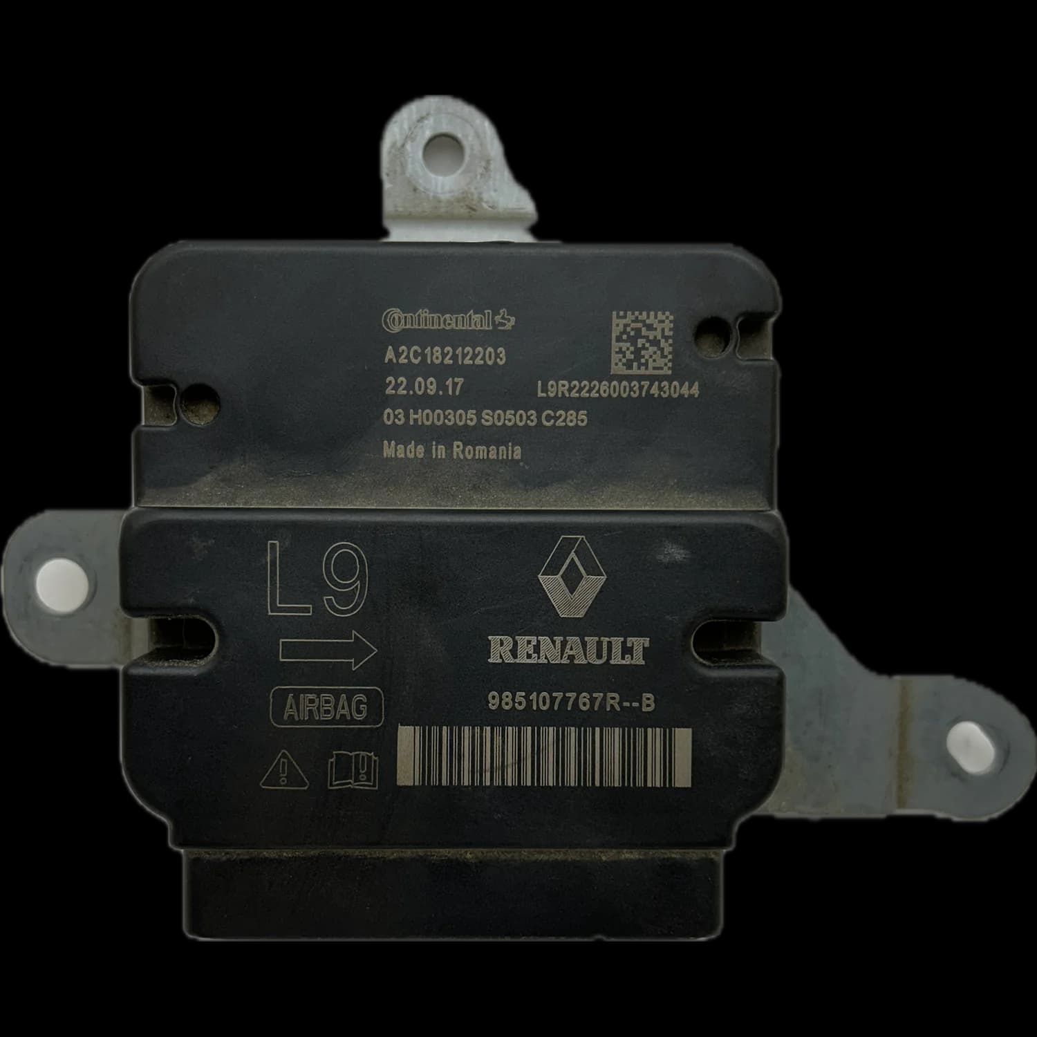 Airbag-Steuergerät 985107767R, Etikett