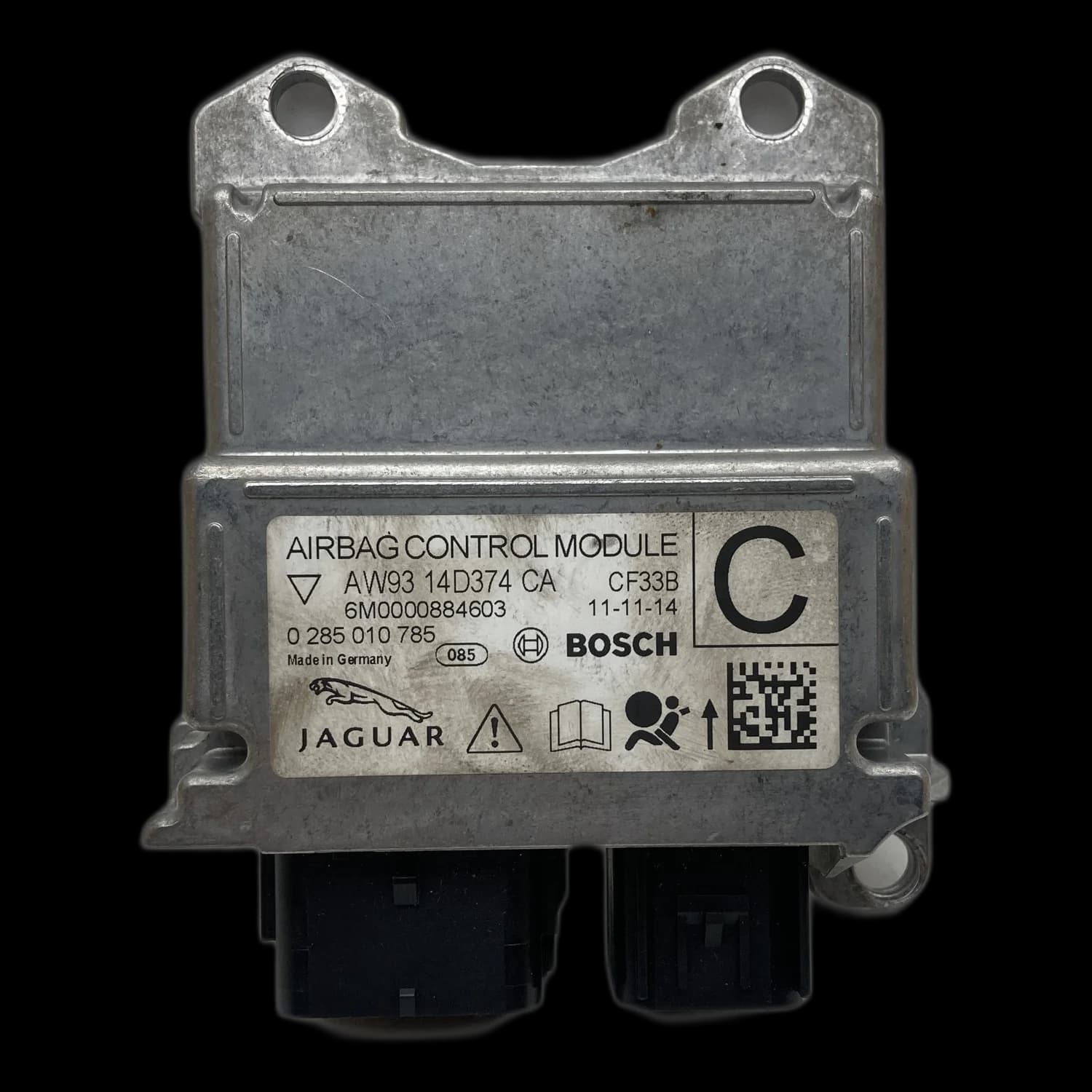 Airbag-Steuergerät AW9314D374CA, Etikett