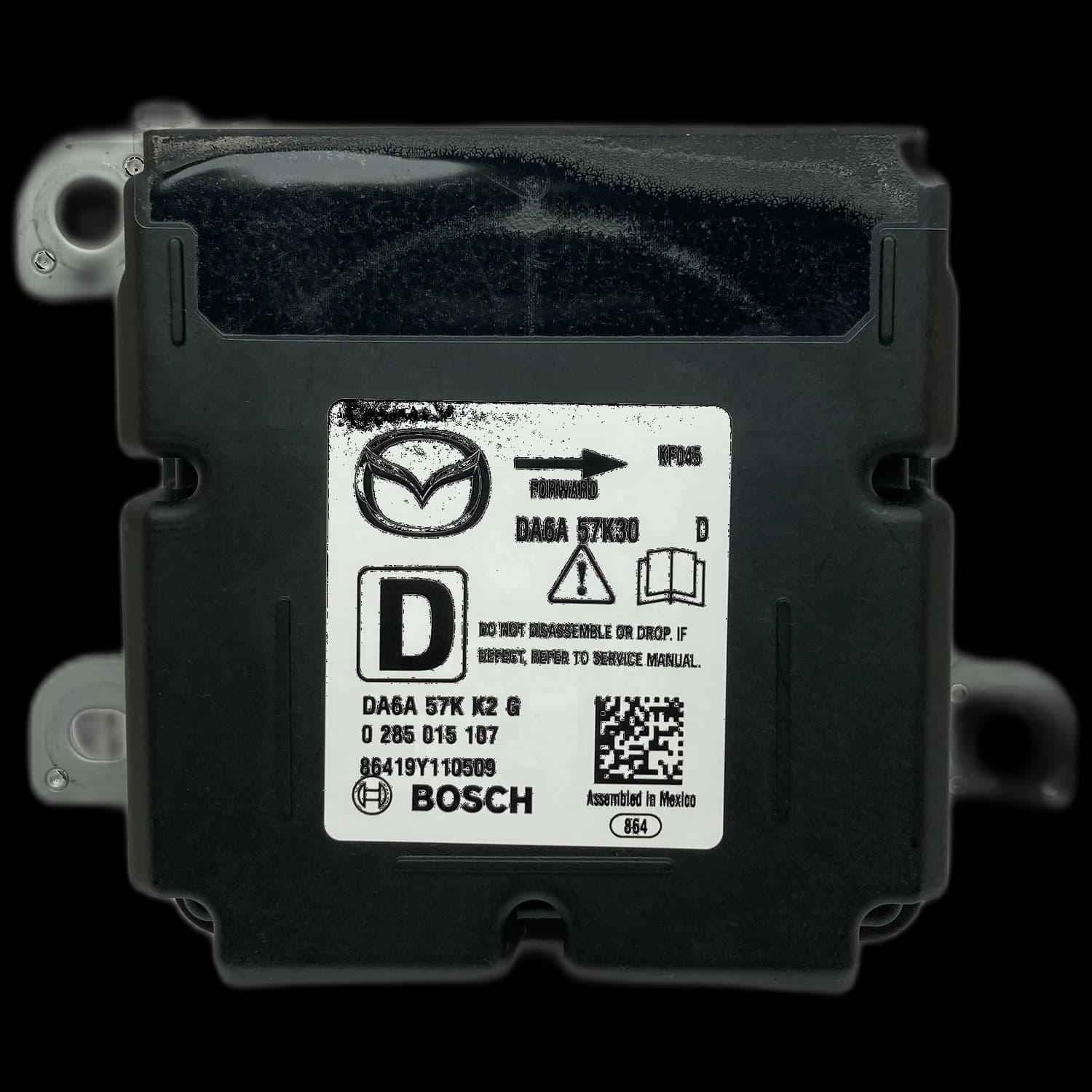 Airbag-Steuergerät DA6A 57K30 D, Etikett