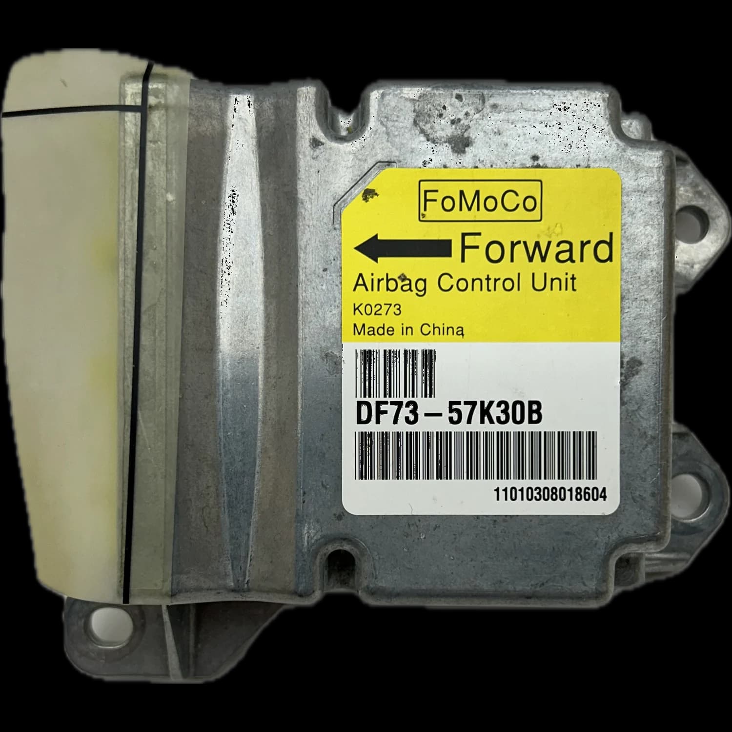 Airbag-Steuergerät DF73-57K30B, Etikett