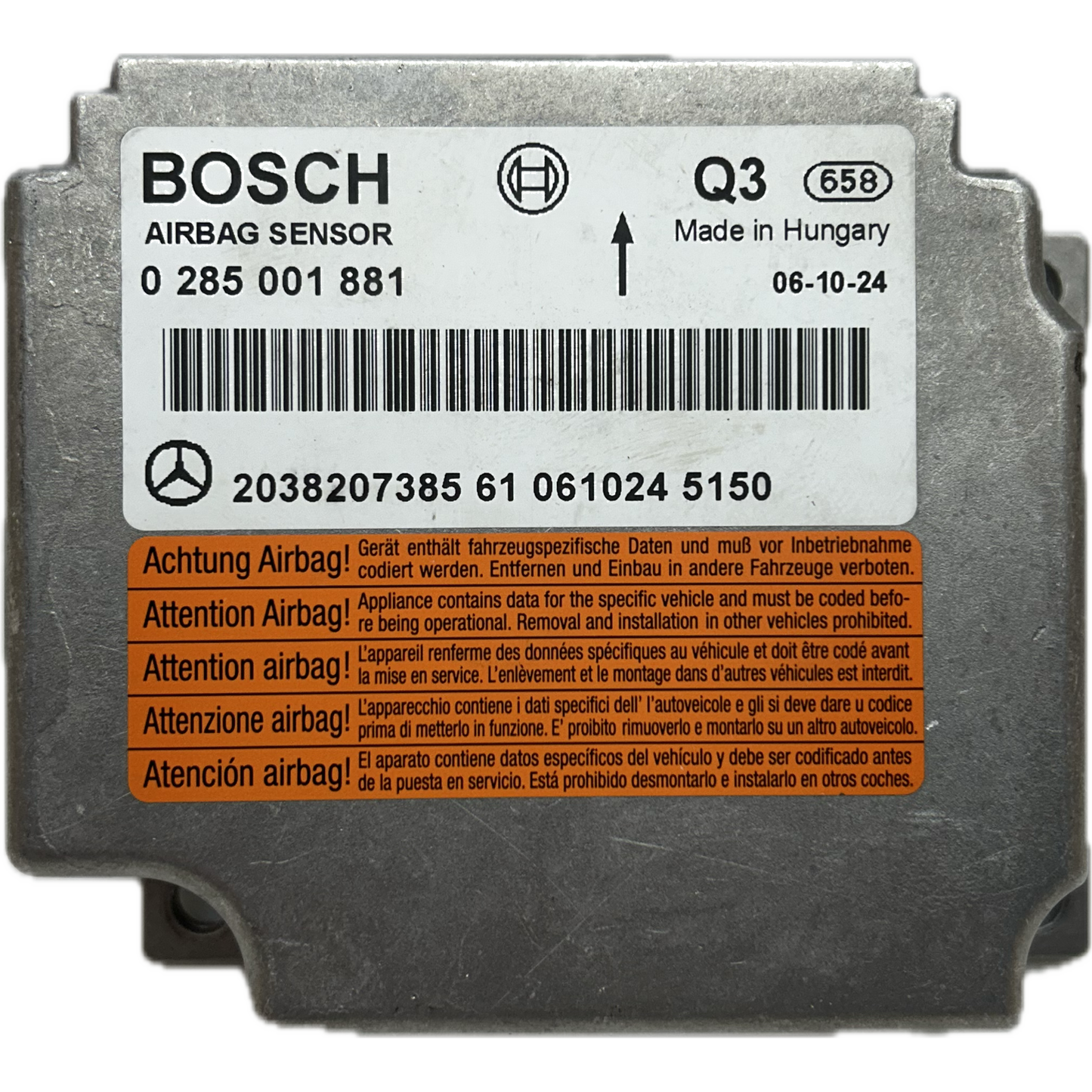 Mercedes-Benz CLK A209 Cabriolet Airbag-Steuergerät Reparatur