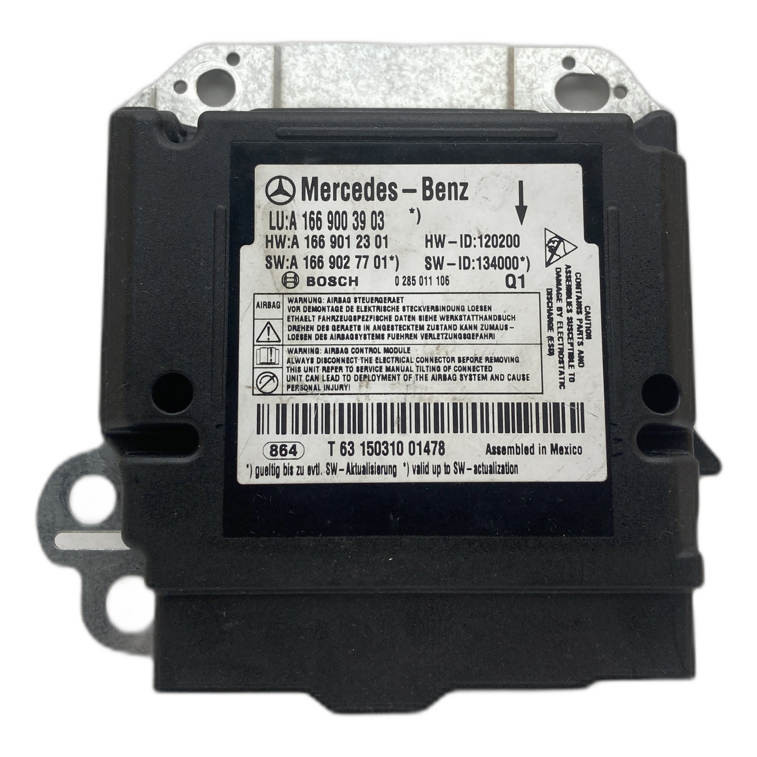 Mercedes-Benz GLS X166 Airbag-Steuergerät Reparatur