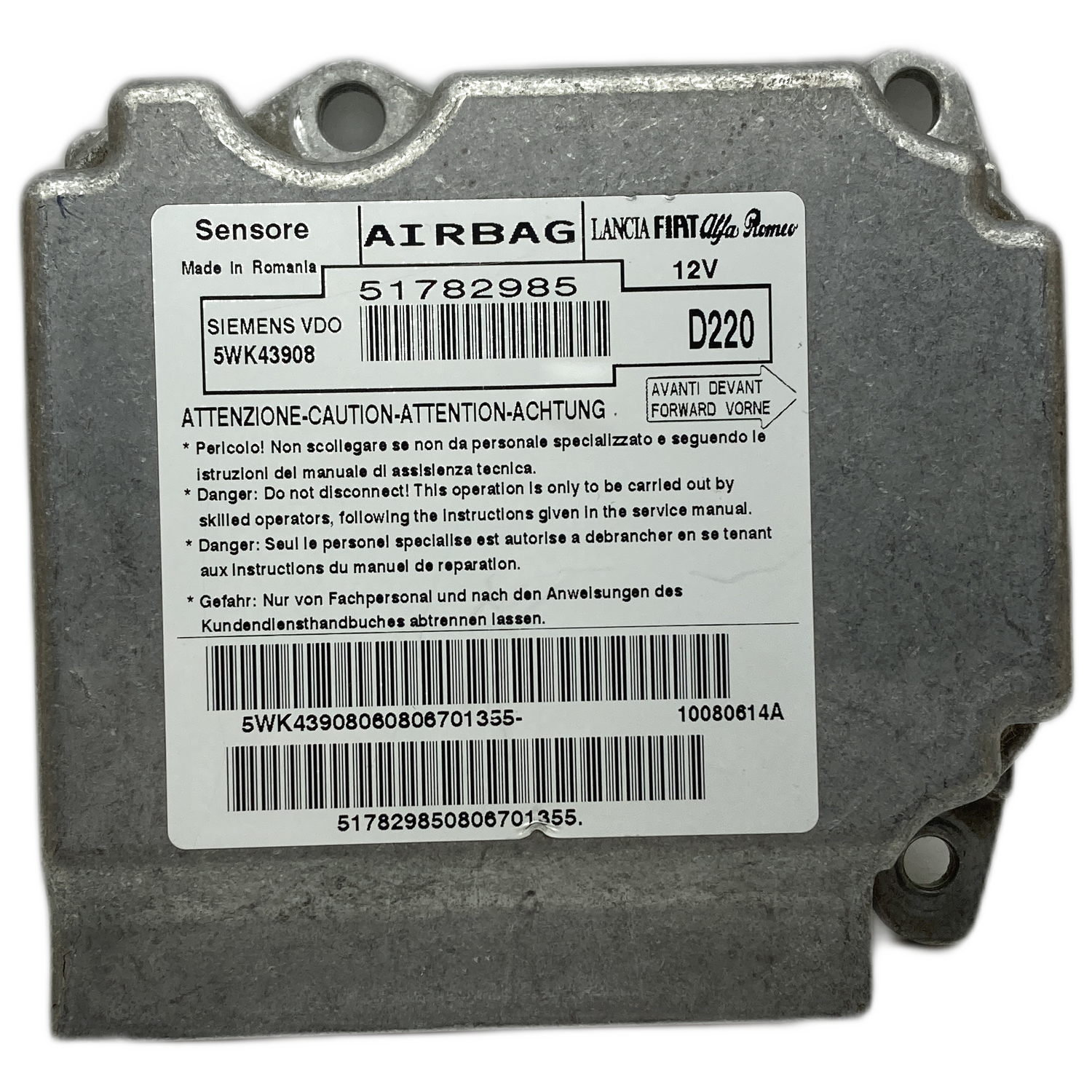 Fiat Doblo 263 Airbag-Steuergerät Reparatur