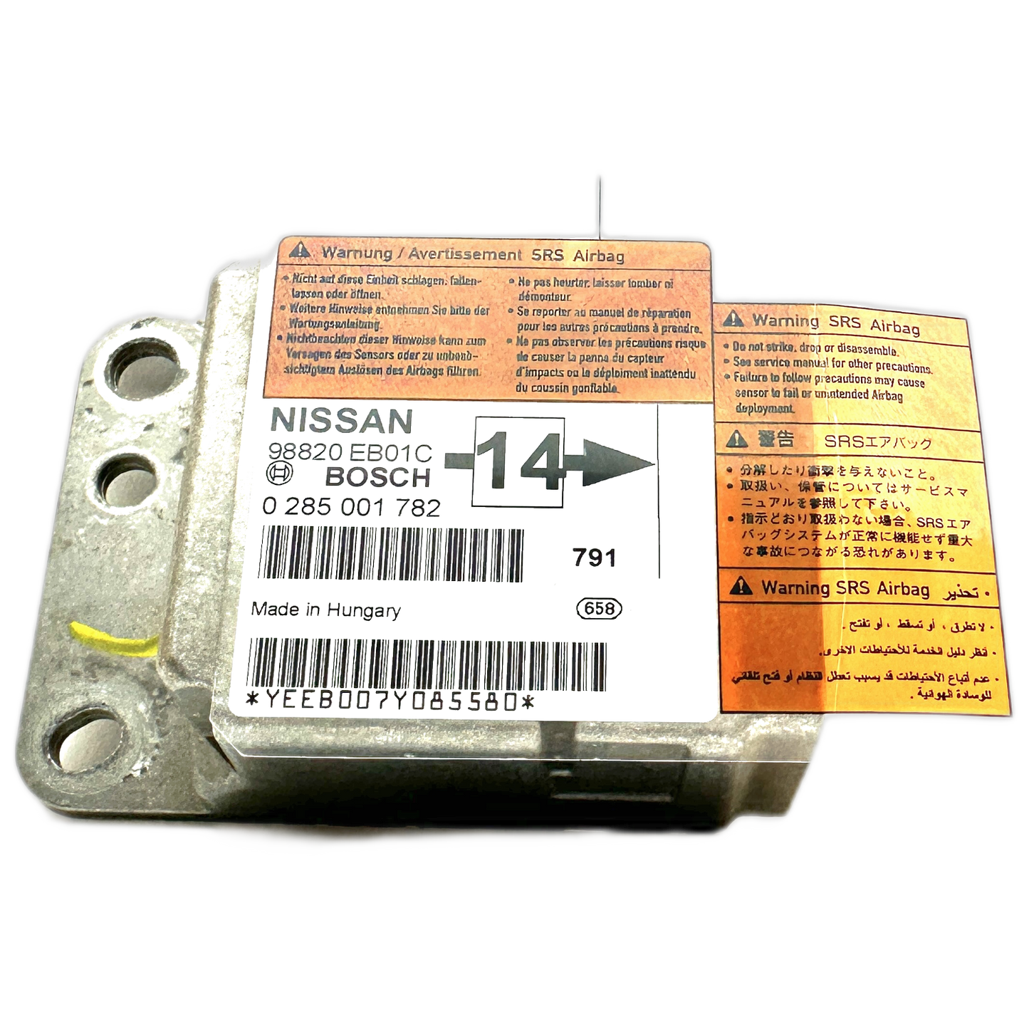 Nissan Navara D40 Airbag-Steuergerät Reparatur