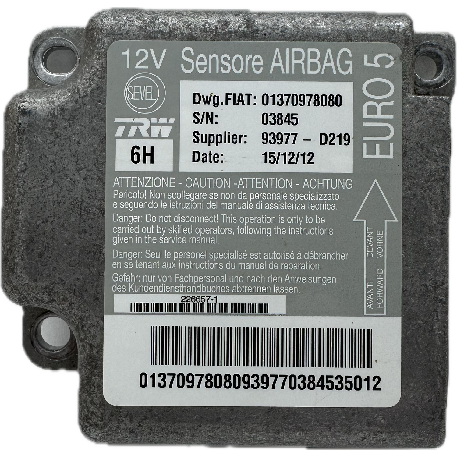 Citroën Relay I Airbag-Steuergerät Reparatur