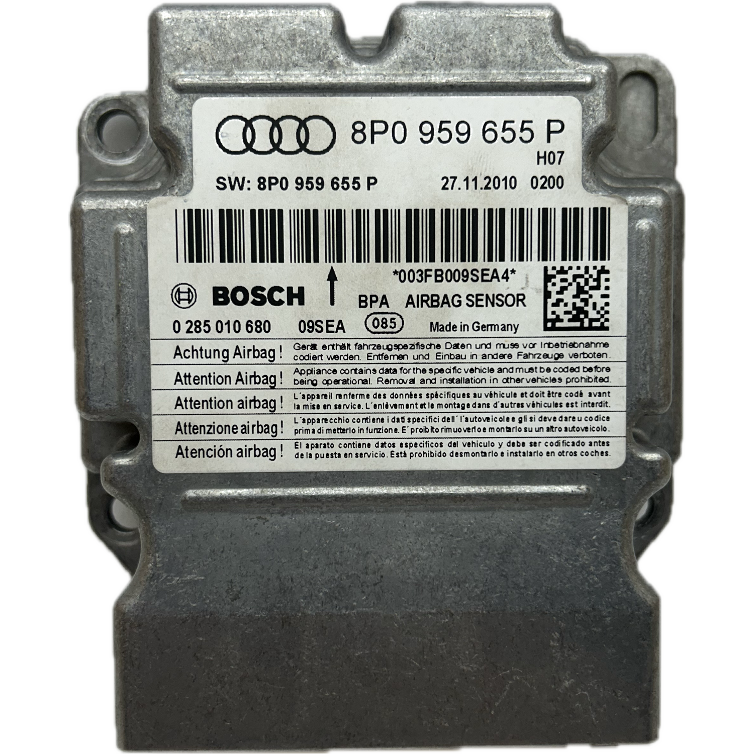 Audi RS3 8P Airbag-Steuergerät Reparatur