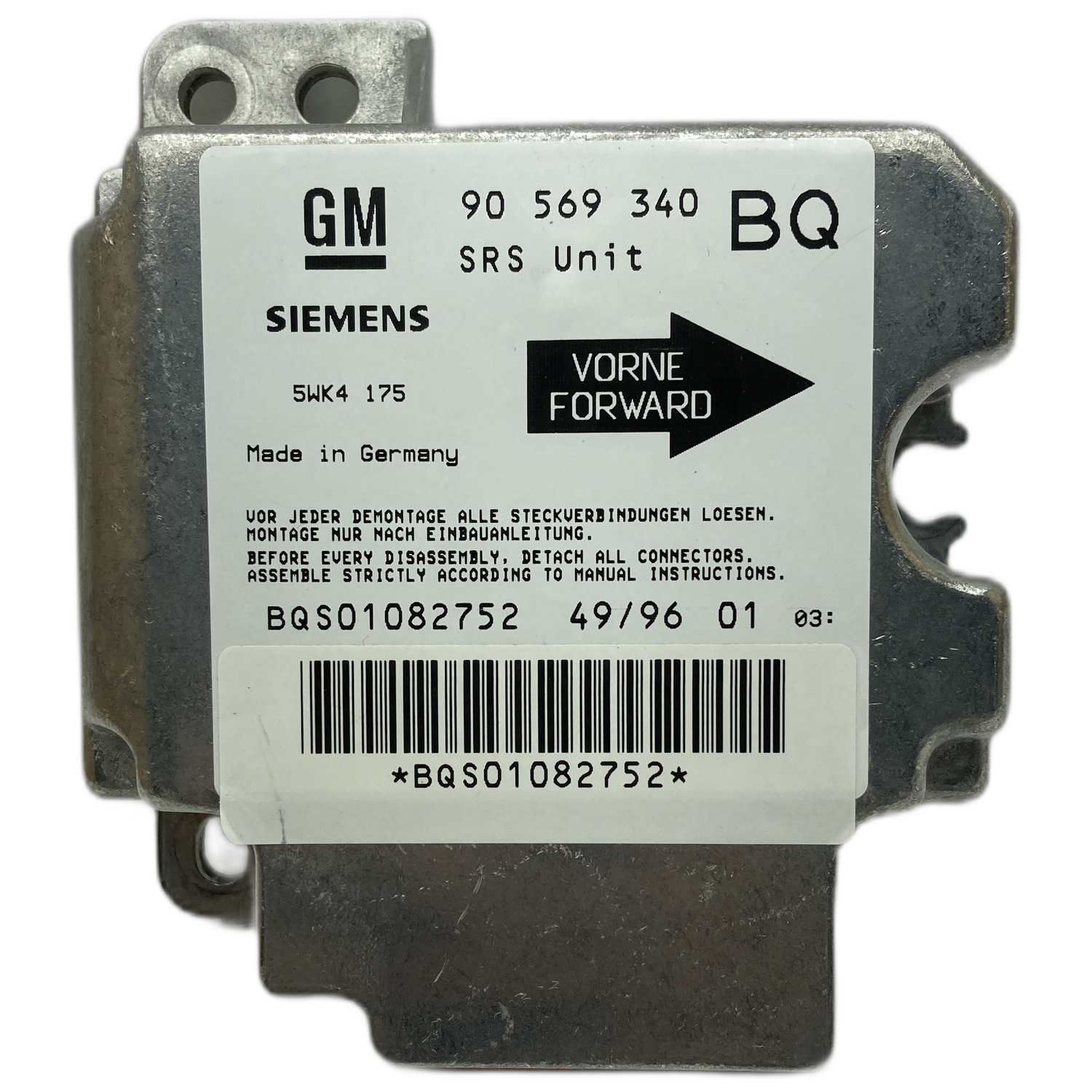 Opel Vectra B Airbag-Steuergerät Reparatur